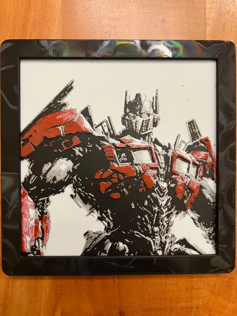 HueForge model: Optimus Prime by JustBe 3D Printing