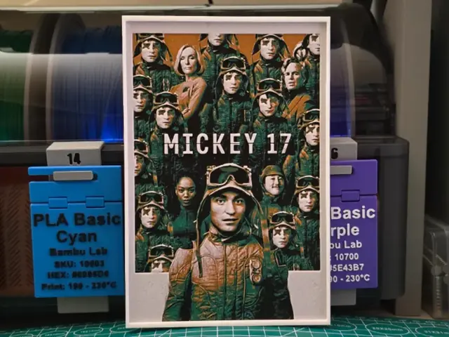 HueForge model: Mickey 17 Movie Poster - Hueforge Art by Lumpy3D