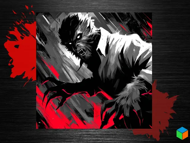 HueForge model: 🌕🐺 The Wolfman 🐺🌕 by 3D Prints By Vic