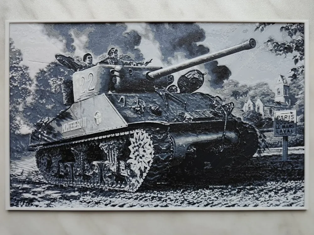 M4 Sherman - Hueforge by BeaN HueForge model: M4 Sherman - Hueforge by BeaN