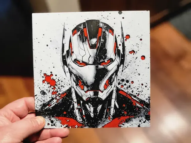 HueForge model: Graffiti Ultron Hueforge by 3Ree Printing