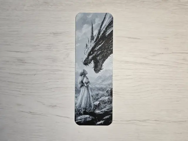 HueForge model: Dragon Girl  Bookmark by Atrus Design