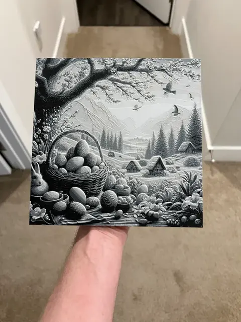 HueForge model: Easter Egg Hunt Art Hueforge by RP47 Designs