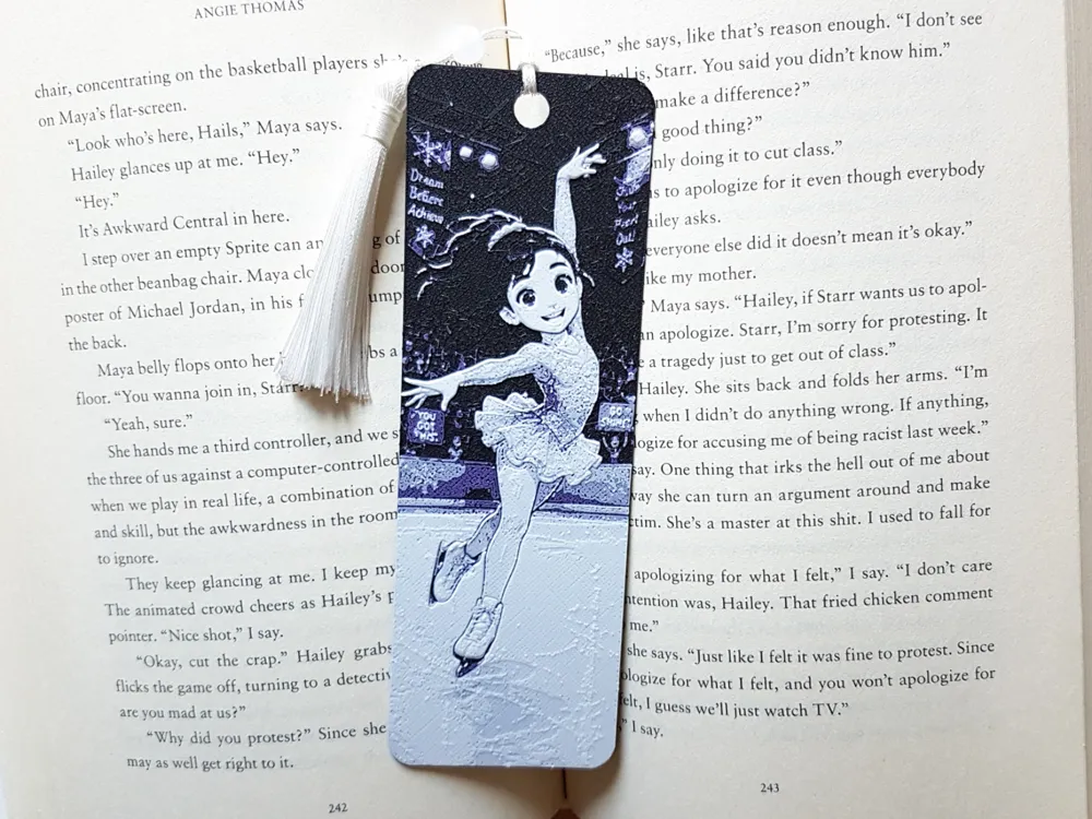 Bookmark, Figure Skater, Girl by Dame Jo HueForge model: Bookmark, Figure Skater, Girl by Dame Jo