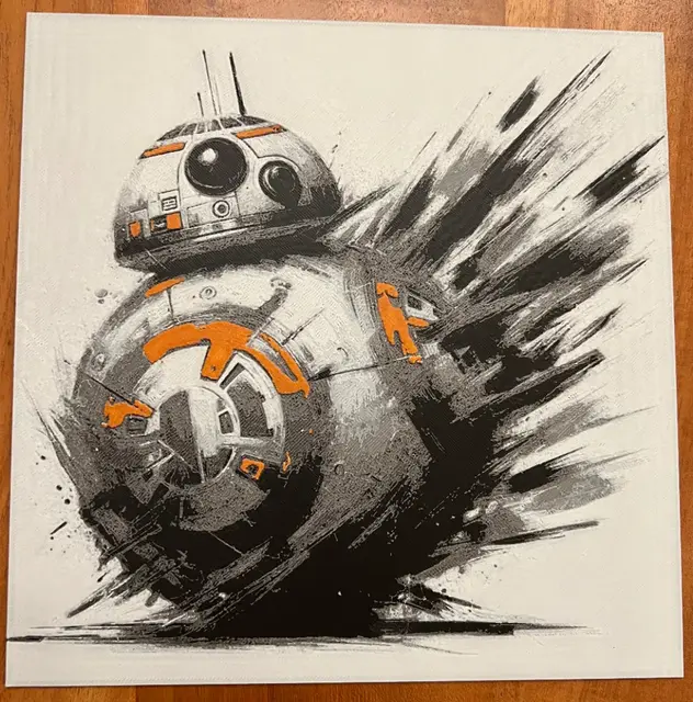 HueForge model: BB-8 by JustBe 3D Printing