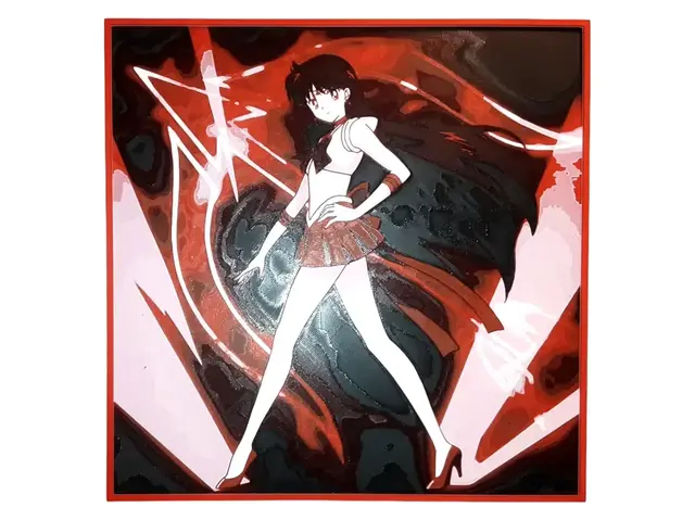HueForge model: Sailor Mars Hueforge Sailor Moon Red Anime Manga by Elsie Moonshadow