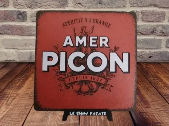 HueForge model: Plaque Vintage Amer Picon Hueforge by leshowpatate