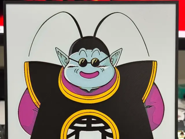 HueForge model: Dragon Ball Z - King Kai - Hueforge by Strata Prints