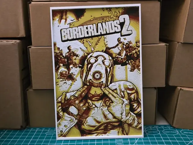 HueForge model: Borderlands 2 Poster - Hueforge Art by Lumpy3D