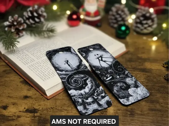 HueForge model: The Nightmare Before Christmas Bookmarks x2 by N0vA Designs