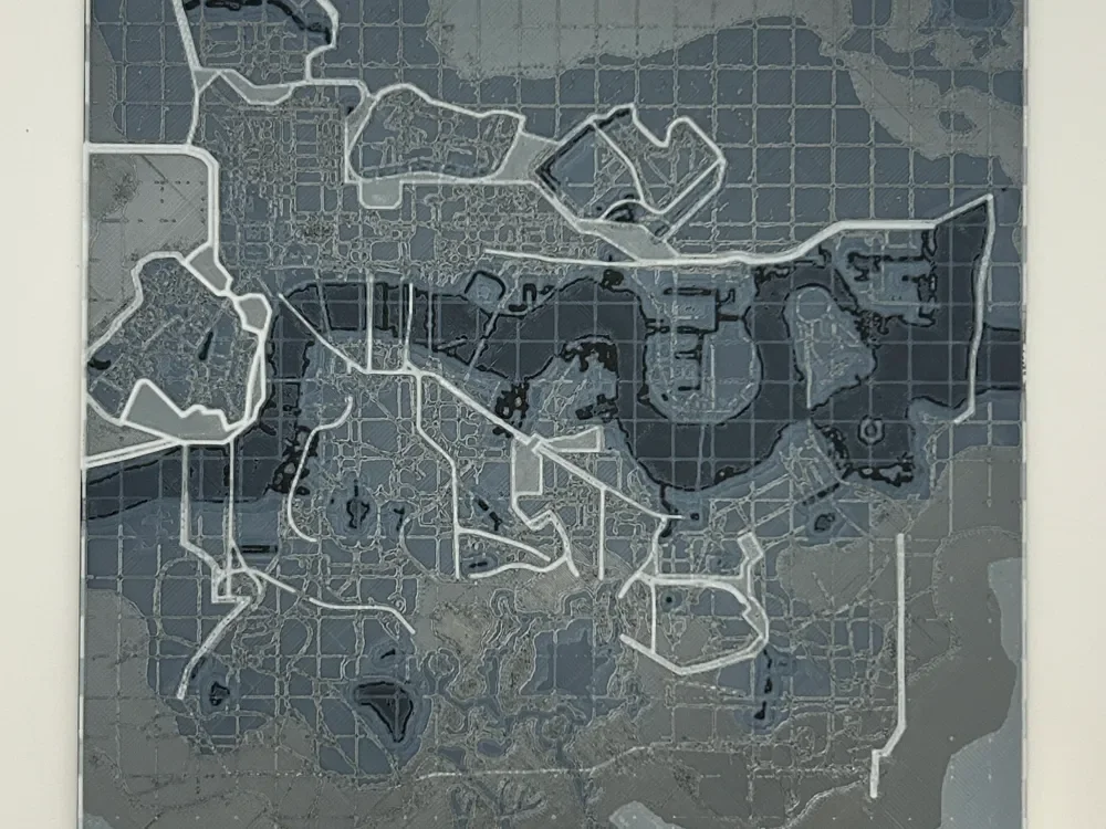 Fallout 4 London Map HueForge by CreativeDestructions HueForge model: Fallout 4 London Map HueForge by CreativeDestructions