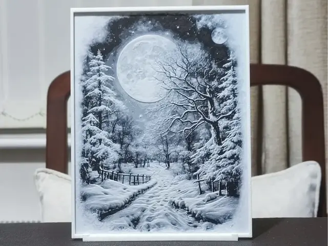 HueForge model: Winter By Moonlight - HueForge 2 Color by BoDad