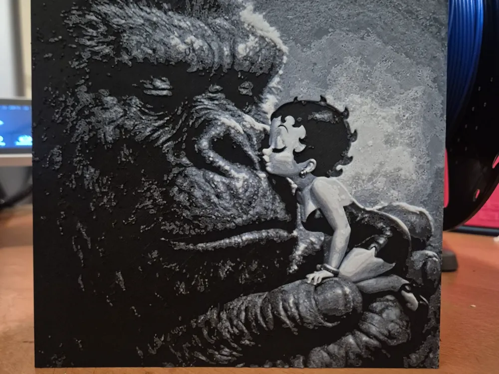 kong and betty boop hueforge by Buntsta HueForge model: kong and betty boop hueforge by Buntsta