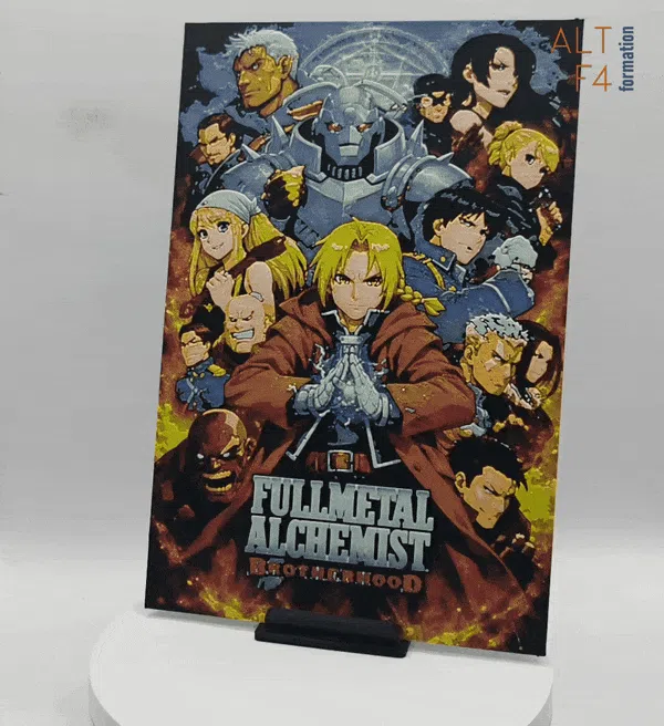 Full Metal Alchemist - Brotherhood by Altf4-Formation HueForge model: Full Metal Alchemist - Brotherhood by Altf4-Formation