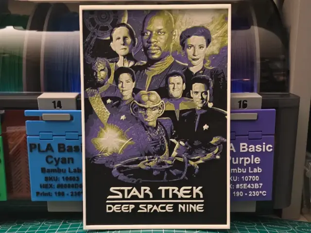 HueForge model: Star Trek: Deep Space Nine Poster - Hueforge Art by Lumpy3D