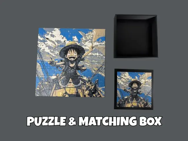 HueForge model: Luffy Sailing - Puzzle by Canadian Gamer