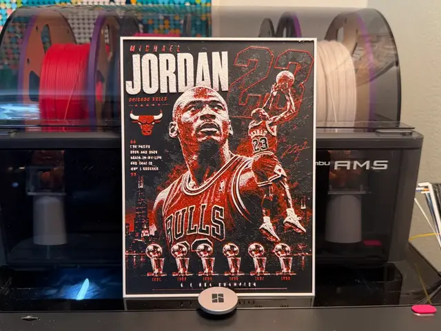HueForge model: Michael Jordan Player Card HueForge by liv_3d