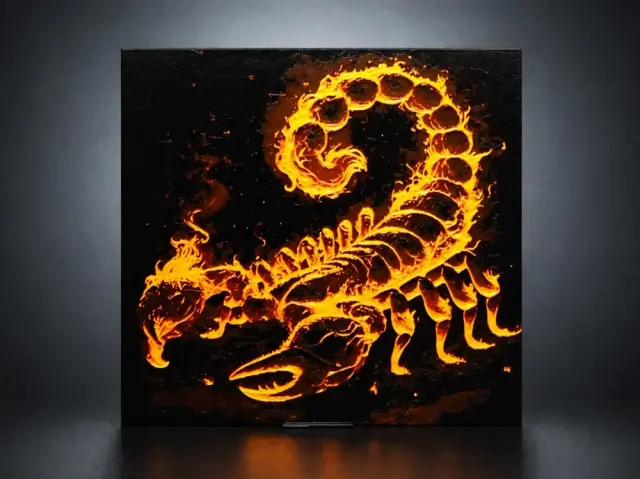 HueForge model: Scorpion of Ash - The Burning Predator by Aleksandr