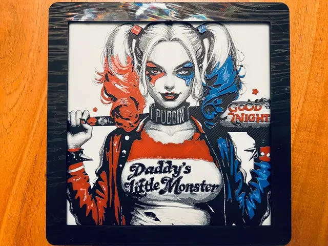 HueForge model: Harley Quinn by JustBe 3D Printing