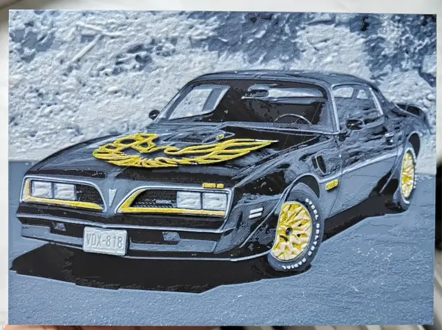 HueForge model: Pontiac Firebird Trans Am - 1977 - Hueforge by BeaN