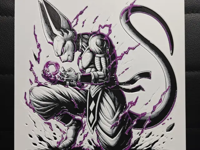 HueForge model: Lord Beerus by TheHueforgeLady