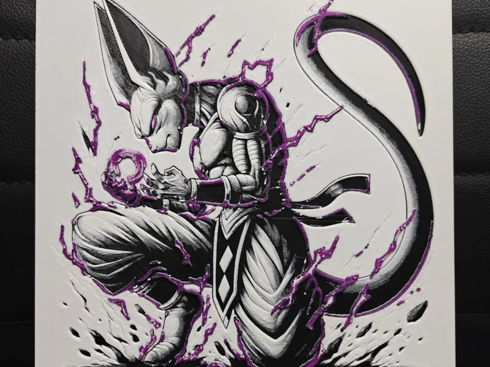 Lord Beerus by TheHueforgeLady HueForge model: Lord Beerus by TheHueforgeLady