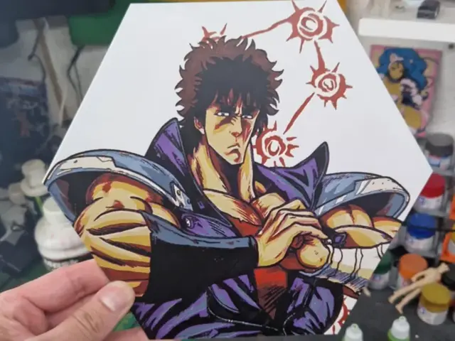 HueForge model: Fist of the North Star Hueforge - Kenshiro by Dakiren