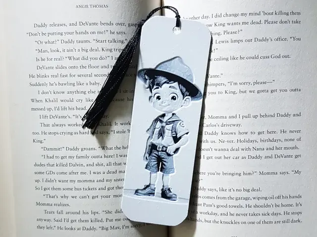 HueForge model: No AMS Needed. Boy Scout Bookmark, Hueforge by Dame Jo