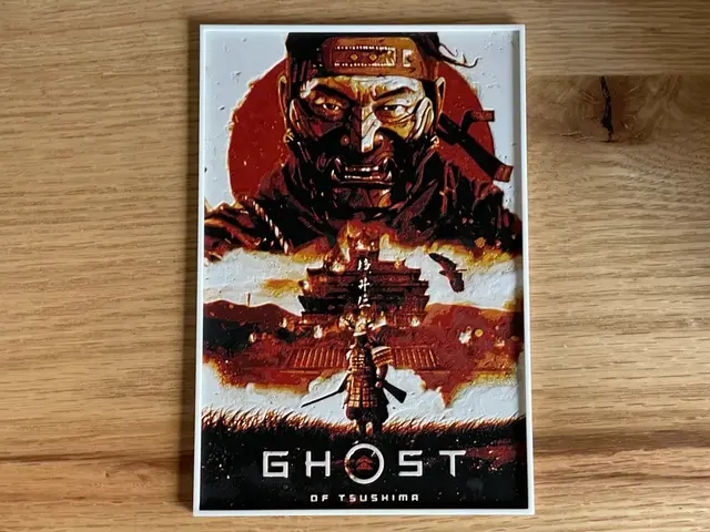 Ghost Of Tsushima Video Game Hueforge Poster
