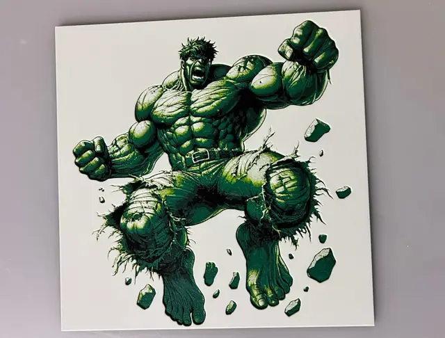 HueForge model: The Hulk, Hulk Smash by 3djd