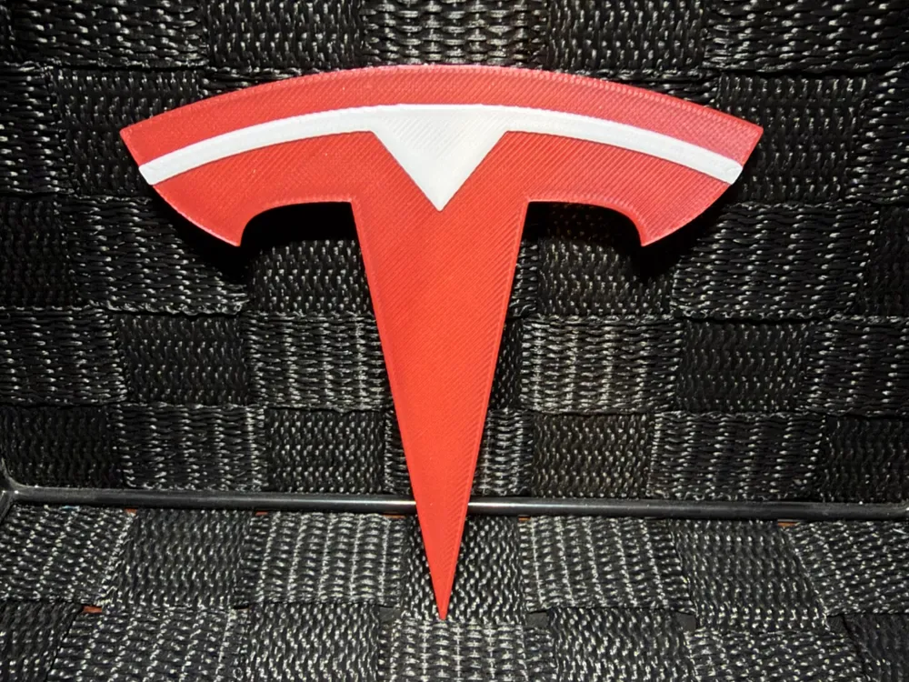 Tesla Logo - Hueforge by JoDau HueForge model: Tesla Logo - Hueforge by JoDau