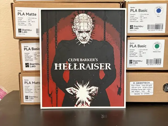 HueForge model: Hellraiser - Pinhead Hueforge by Estiv