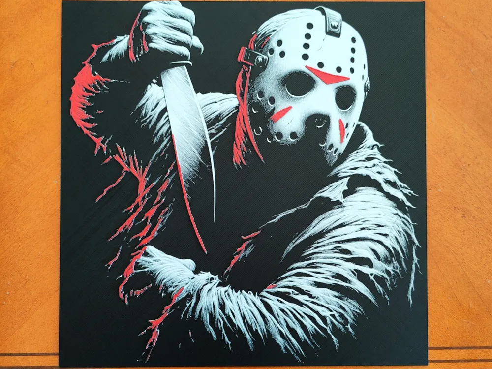 Jason Voorhees - Friday the 13th - Hueforge by Sarge HueForge model: Jason Voorhees - Friday the 13th - Hueforge by Sarge