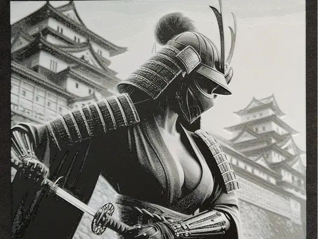 HueForge model: Samurai girl VI. HueForge by fD.667