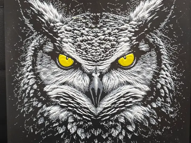 HueForge model: Great Horned Owl / Dark beast Series NO AMS REQ by TheHueforgeLady