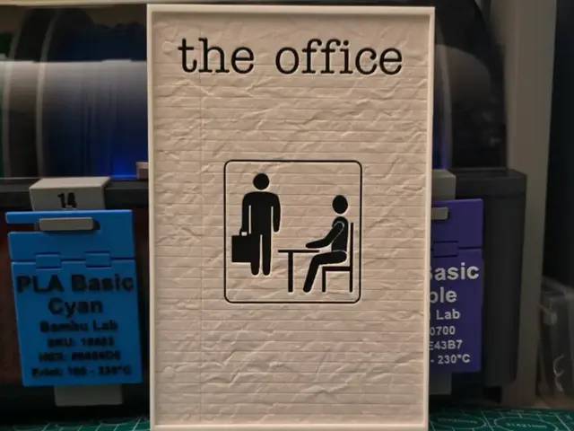 HueForge model: The Office Poster - Hueforge Art by Lumpy3D