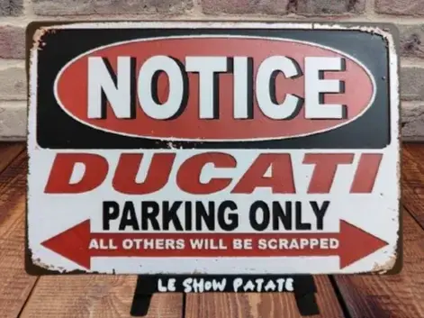 HueForge model: Plaque parking Ducati Vintage Hueforge by leshowpatate
