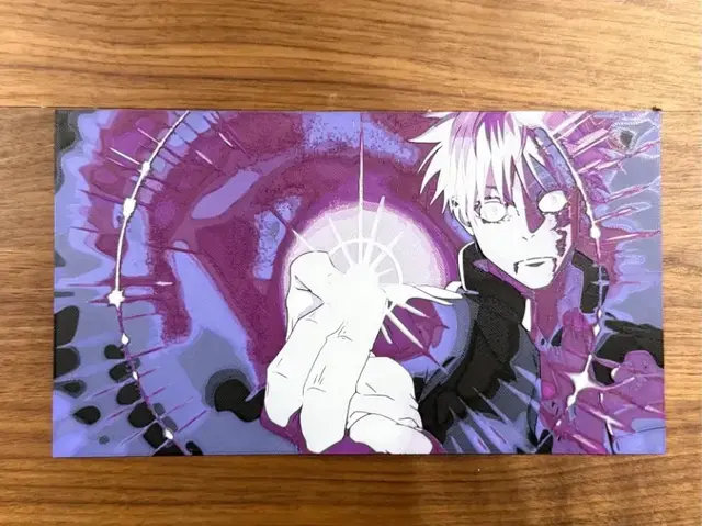 HueForge model: Jujitsu Kaisen - Gojo Purple by Pretty Okay Prints