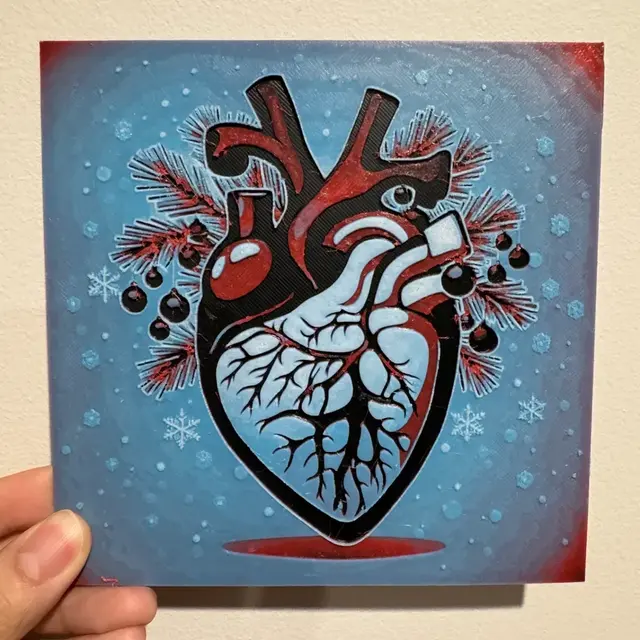 HueForge model: Last Christmas (I Gave You My Heart) - HueForge Print by cyanidesugar