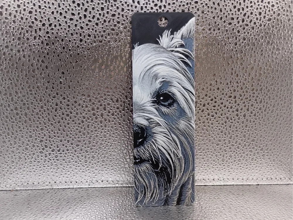 West Highland White Terrier Bookmark – Hueforge by Borishotch Industries HueForge model: West Highland White Terrier Bookmark – Hueforge by Borishotch Industries