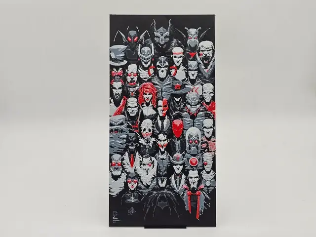 HueForge model: Batman All Villains in red Hueforge by Loki