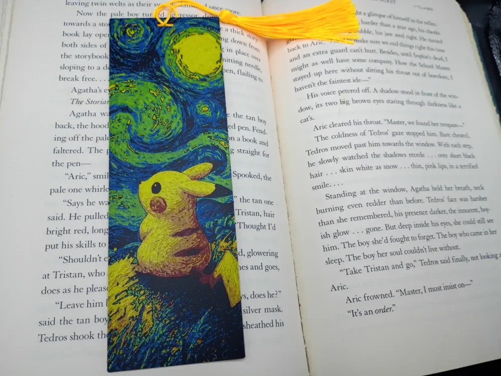 Pikachu "Starry Night" Bookmark by 3djd HueForge model: Pikachu "Starry Night" Bookmark by 3djd