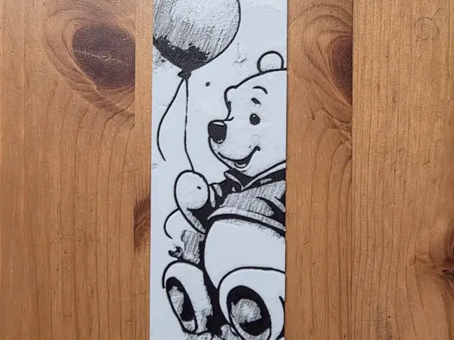 HueForge model: Winnie The Pooh Bookamark by Morganja