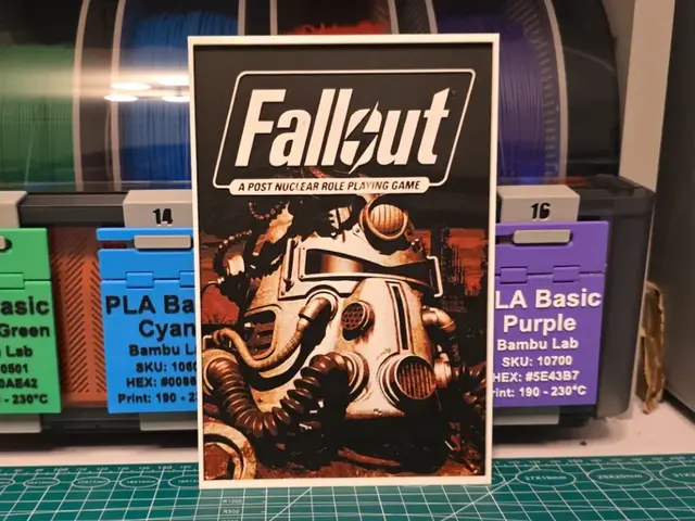 HueForge model: Fallout Game Poster - Hueforge Art by Lumpy3D