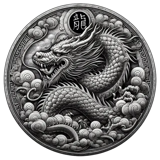 HueForge model: Dragon Coin Sign by RP47 Designs