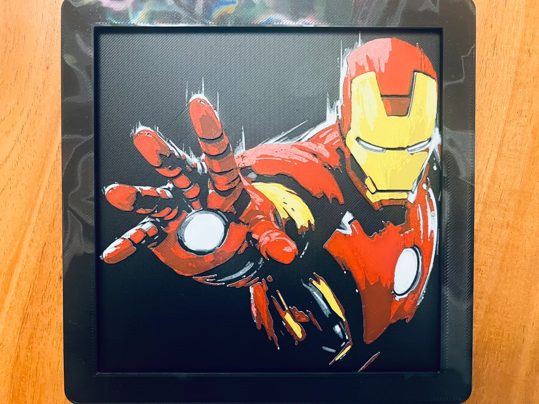 Iron Man by JustBe 3D Printing HueForge model: Iron Man by JustBe 3D Printing