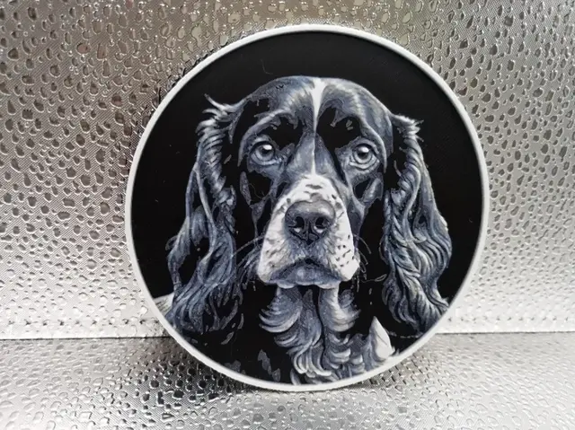 HueForge model: American Cocker Spaniel Coaster – Hueforge by Borishotch Industries