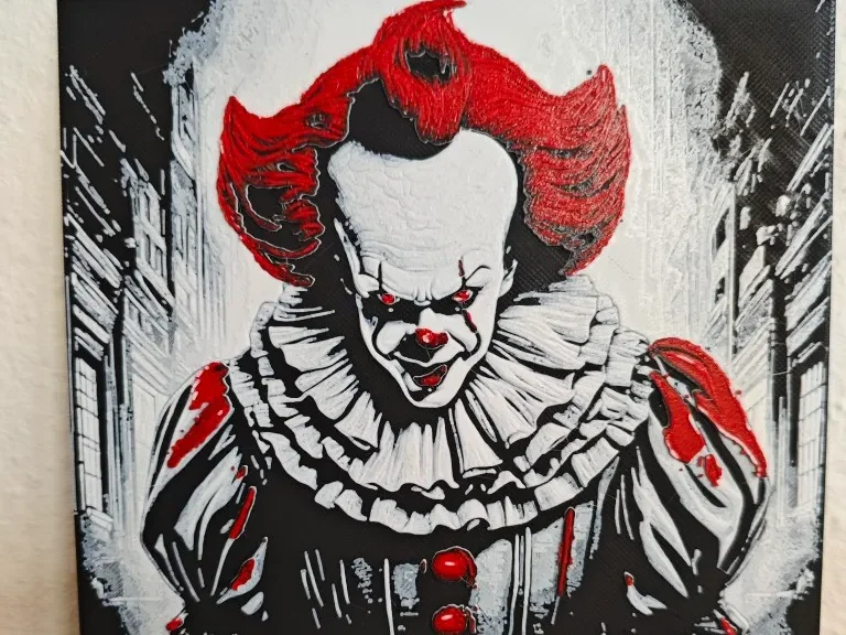 Hueforge Pennywise by Litolunar HueForge model: Hueforge Pennywise by Litolunar