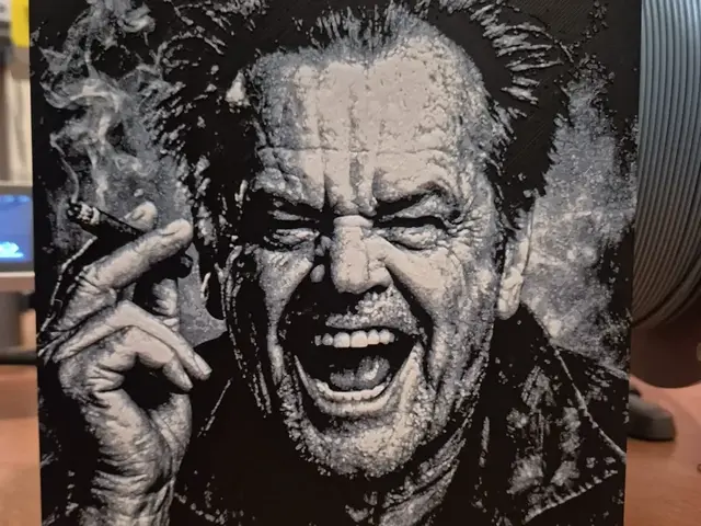 HueForge model: Jack Nicholson hueforge by Buntsta