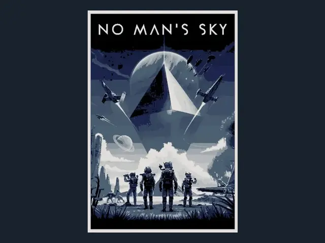 HueForge model: No Man's Sky (Game Poster - HueForge) by HugheCraft